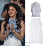 RCB fans: ଆର୍‌ସିବି ପ୍ରଶଂସକଙ୍କ ପସନ୍ଦ ଅନୁଷ୍କାଙ୍କ ସ୍କର୍ଟ-ଟପ୍‌