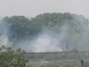 Smoke: ରାଇରଂଗପୁରବାସୀଙ୍କୁ ଚର୍ମରୋଗ ଭୟ, ବିଷାକ୍ତ ଧୂଆଁ ବଢ଼ାଉଛି ଚିନ୍ତା